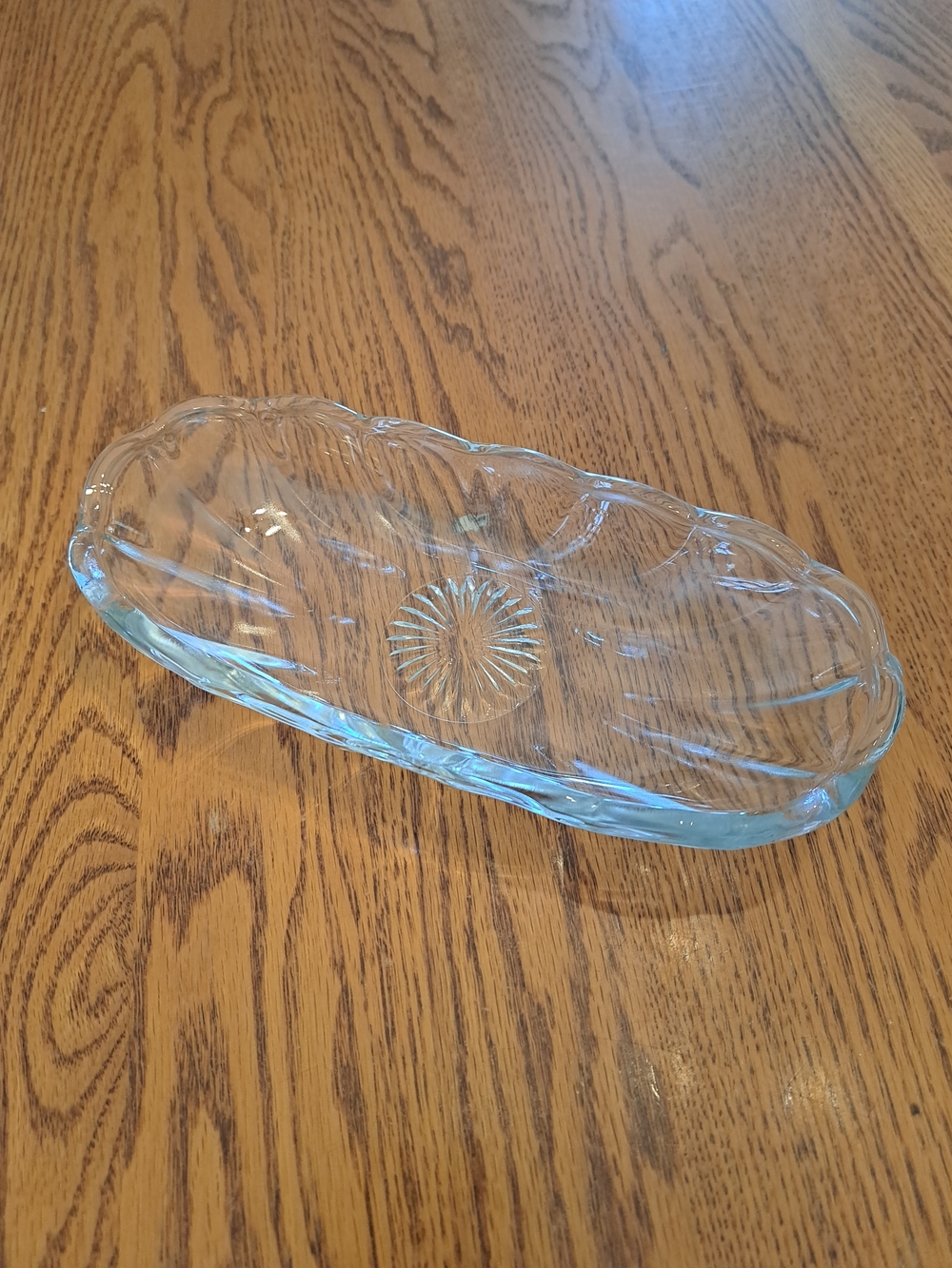 ❤️6/$16❤️Vintage Clear Glass Decorative  Dish